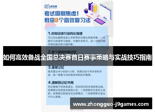 如何高效备战全国总决赛首日赛事策略与实战技巧指南